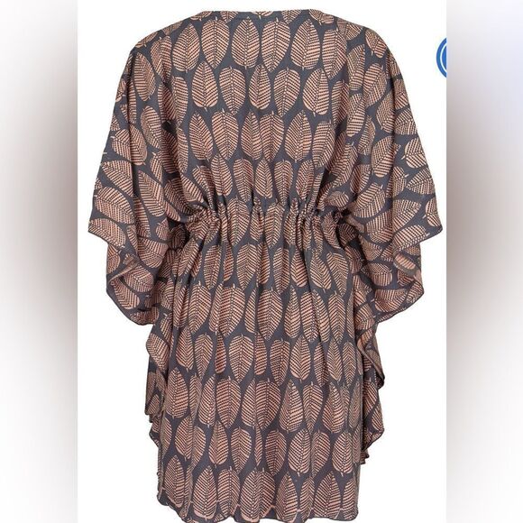 GUC Napua Collection- Honolulu Brand Pink Gray Swim Suit Cover Up Beach - OS - Picture 5 of 10